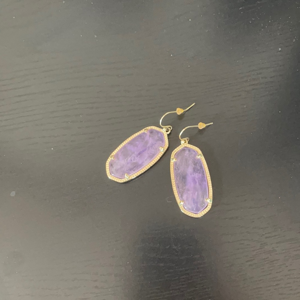 Kendra Scott Elle purple earrings